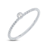 0.05ct 14k White Gold Diamond Lady's Ring